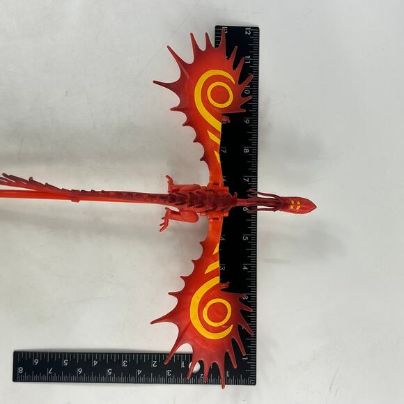 How To Train Your Dragon Red Hookfang Toy Sword Staff 21" DreamWorks Flame Wing - Picture 9 of 13